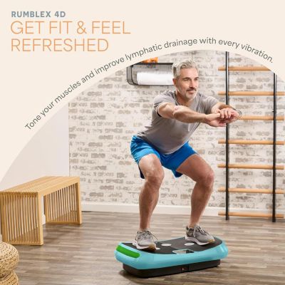 Rumblex 4D Vibration Plate Exercise Machine – Triple Motor Oscillation, Linear & Pulsation for Whole Body Fitness