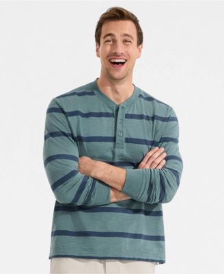 Men's Long Sleeve Slub Henley