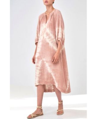 Women's Ocean+Main Tie Dye Gauze Dress with Pockets