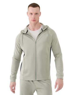 Men's Zipped Hooded Quick-Drying Training Sweatshirt