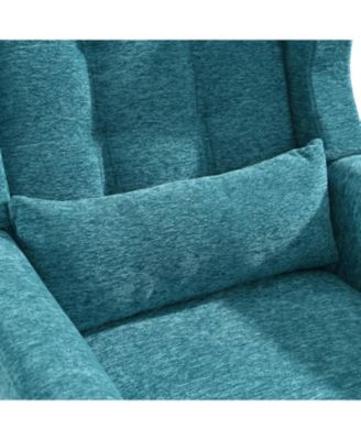 Ergonomic Velvet Chair w/ Waist Support