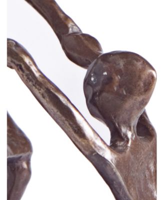 Mother Playing and Swinging Child Bronze Sculpture