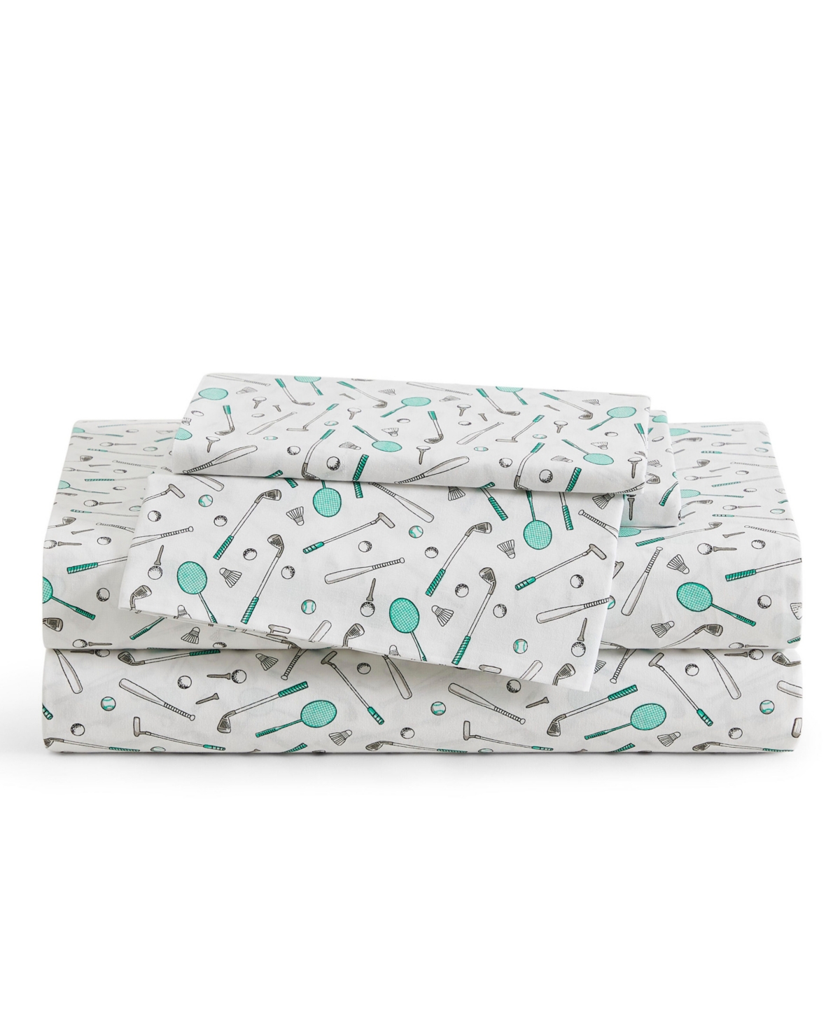 Tommy Bahama Home Tee Time 200-Thread Count Washed Cotton 4-Pc. Sheet Set