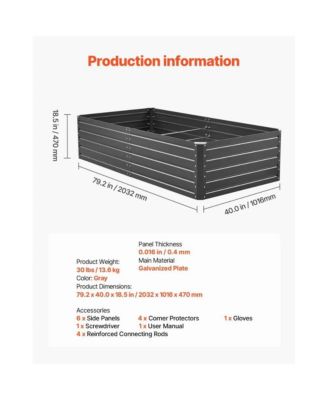 Galvalume Metal Raised Garden