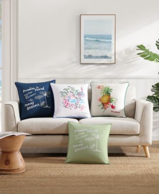 Paradise Found Cotton Decorative Pillow, 20" x 20"