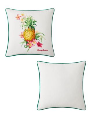 Pineapple Botanic Cotton Decorative Pillow, 20" x 20"