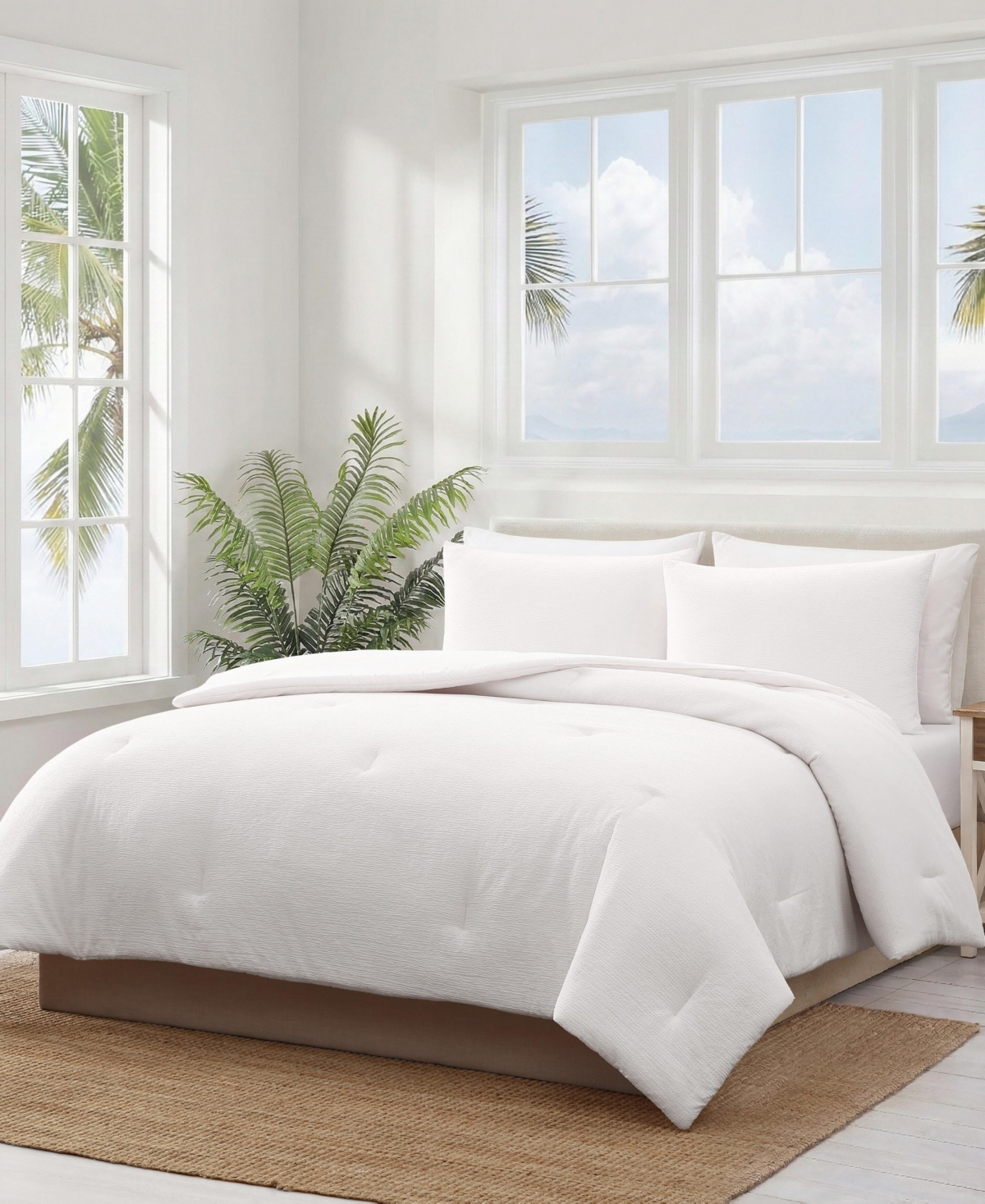 Tommy Bahama Home Pebble Texture Seersucker 3-Pc. Comforter Set