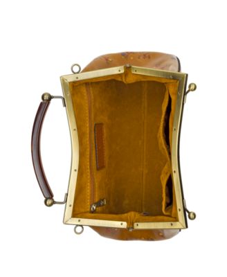 Kelmscott Small Leather Frame Crossbody Bag