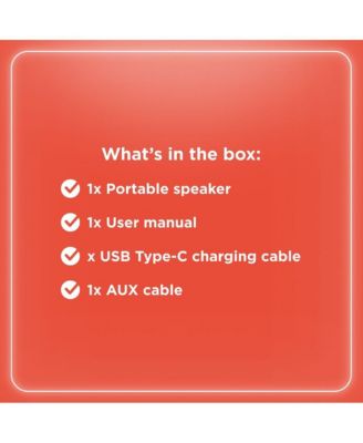 40W IPX5 Live Sound Portable Speaker Grey and Green