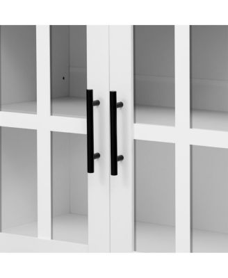 95.5" Entertainment Center with Bookshelves for TVs up to 80