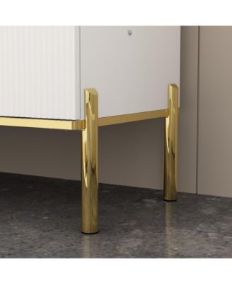 Dresser with 4 Doors and Deep Drawer, Side Cabinet for Bedroom, Living Room