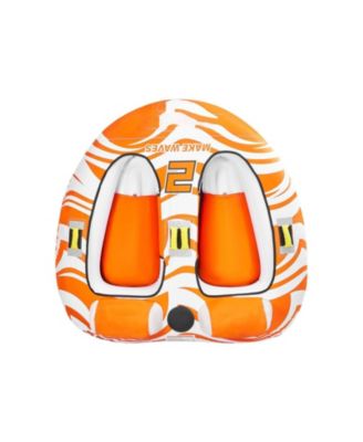 2-Person Towable Boat Tube with Dual Cockpits and Nylon Cover