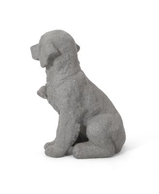 Charming Puppy Garden Statue with Vintage Finish