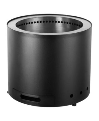 15 Inch Smokeless Wood Burning Fire Pit with Removable Ash Pan, Stainless Steel