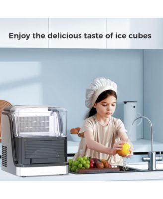 Countertop Ice Maker, 33 lbs/Day, 6-Min Cycle, Scoop and Basket