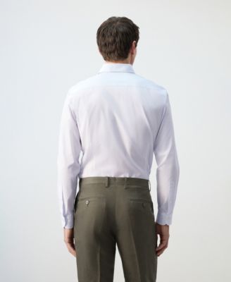 Men's Cotton Striped Slim-Fit Shirt