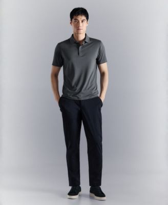 Men's Comfort Stretch Button Polo Shirt