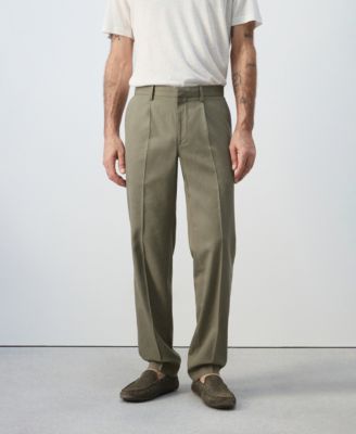 Men's Slim-Fit Linen-Lyocell-Blend Pants