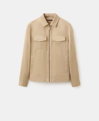 Men's Suede-Effect Pockets Jacket