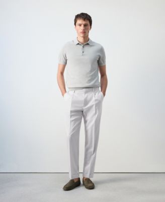 Men's Cotton Fine-Knit Polo Shirt