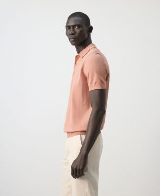 Men's Cotton Fine-Knit Polo Shirt