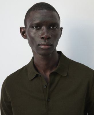 Men's Cotton Fine-Knit Polo Shirt