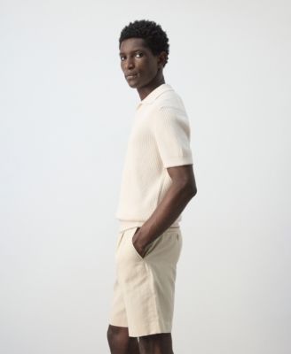 Men's Contrast Trim Cotton Polo Shirt