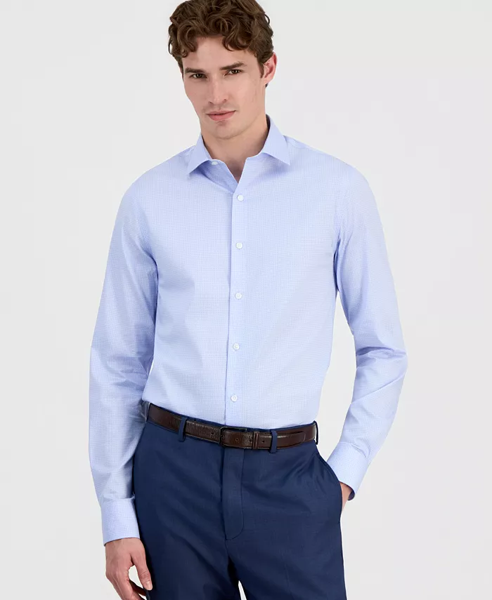 Men's Geometric Pattern Dress Shirt