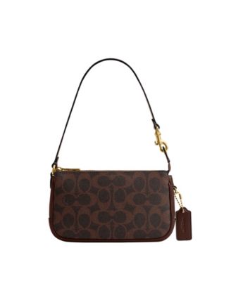 Plaza Mini Signature Canvas Slim Shoulder Bag 18