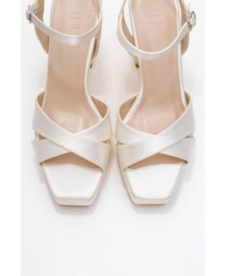  women's Yulia Cross-Strap Platform Heel Sandal