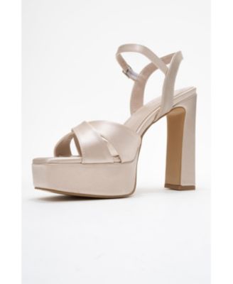 Women's Yulia Cross-Strap Platform Heel Sandal