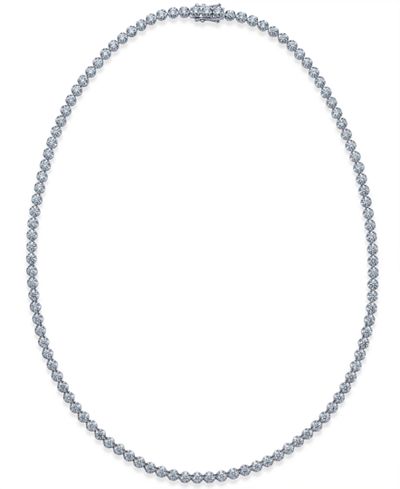 Certified Diamond Tennis Necklace (7 ct. t.w.) in 14k White Gold