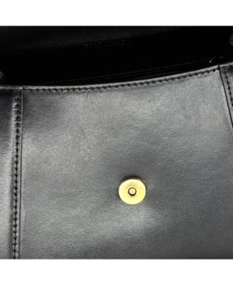 Small Hourglass Top Handle Bag Leather