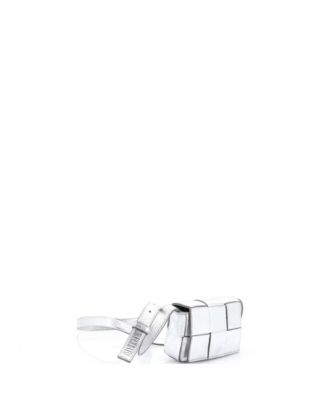 Extra Mini Cassette Crossbody Bag Maxi Intrecciato Leather