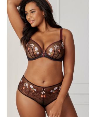 Women's Sheer Embroidered Underwire Bra