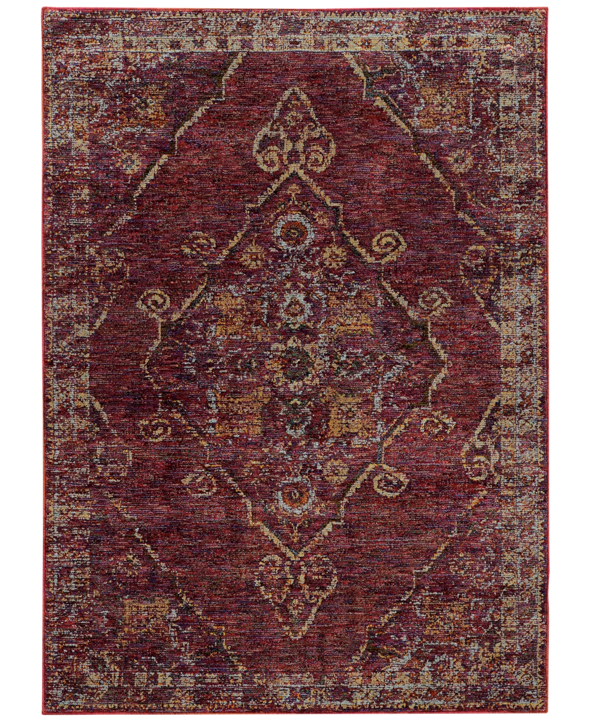Jhb Design Journey Charlemagne 8'6" X 11'7" Area Rug In Red