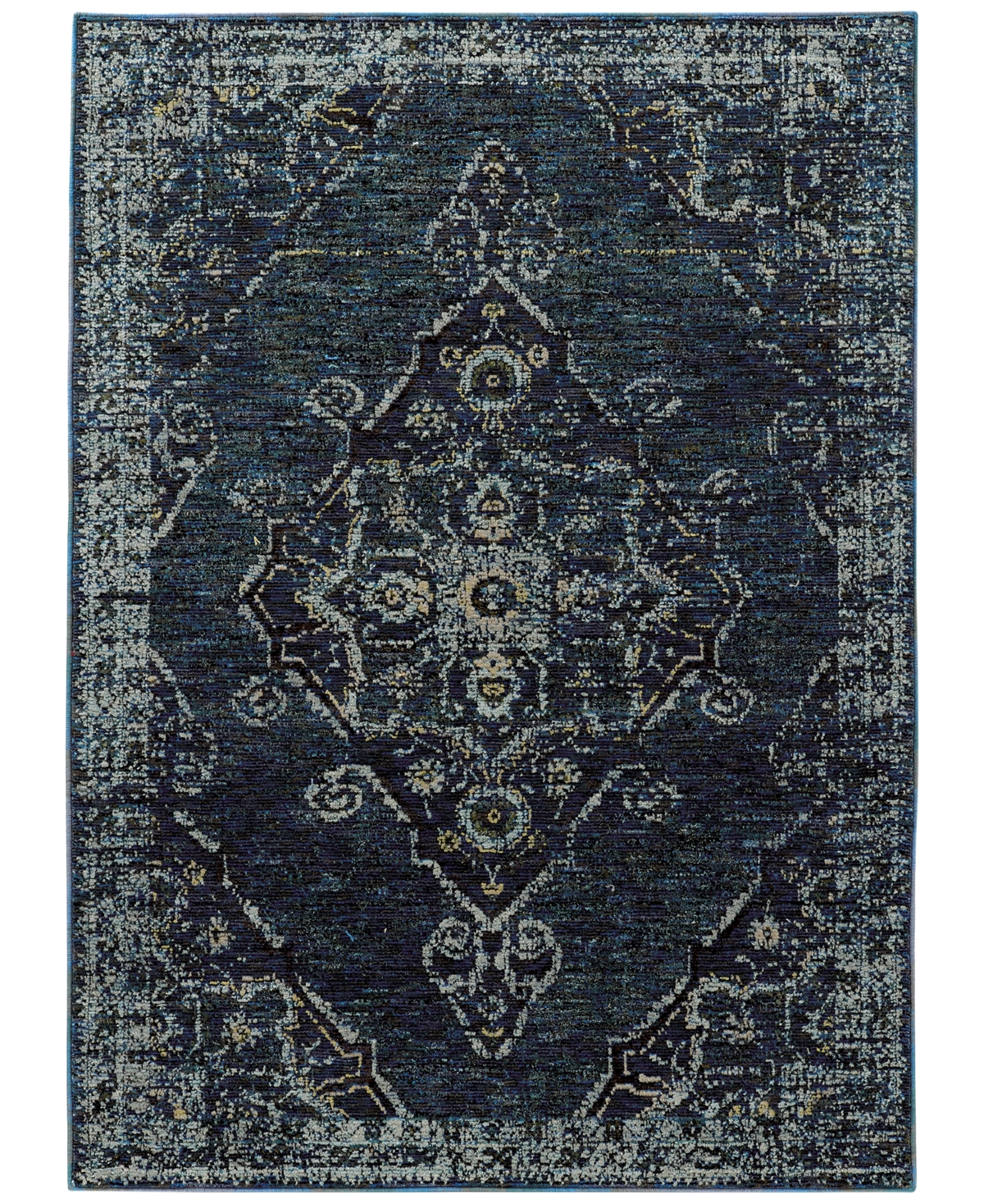 Jhb Design Journey Charlemagne 8'6in x 11'7in Area Rug - Blue