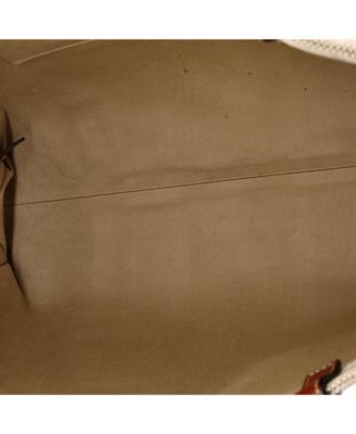 Large Woody Tote Canvas with Leather