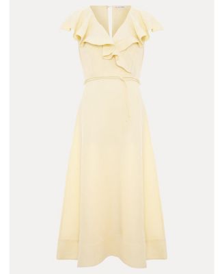 Women's Matilda Ruffle Linen Midi Dress