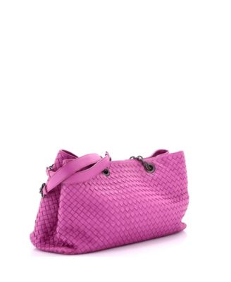 Large Double Chain Tote Intrecciato Nappa