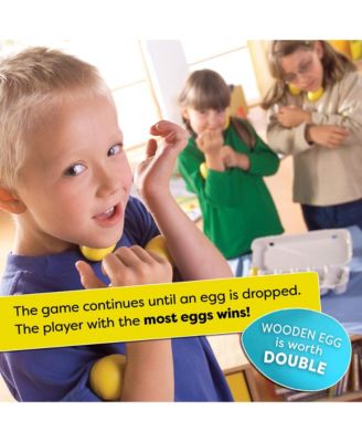 Dancing Eggs:  Active Kids Game for Ages 5+, Award-Winning Fast-Paced Party Games for Adults and Family with Bouncing Rubber Eggs and Dice