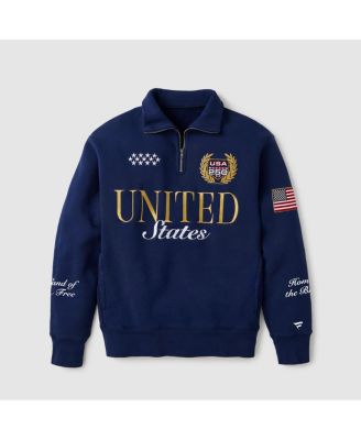 Men's Navy USA 250 Limited Edition Quarter-Zip Polo Sweatshirt