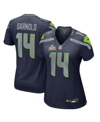 Women's Sam Darnold College Navy Seattle Seahawks Super Bowl LX Patch Game Jersey