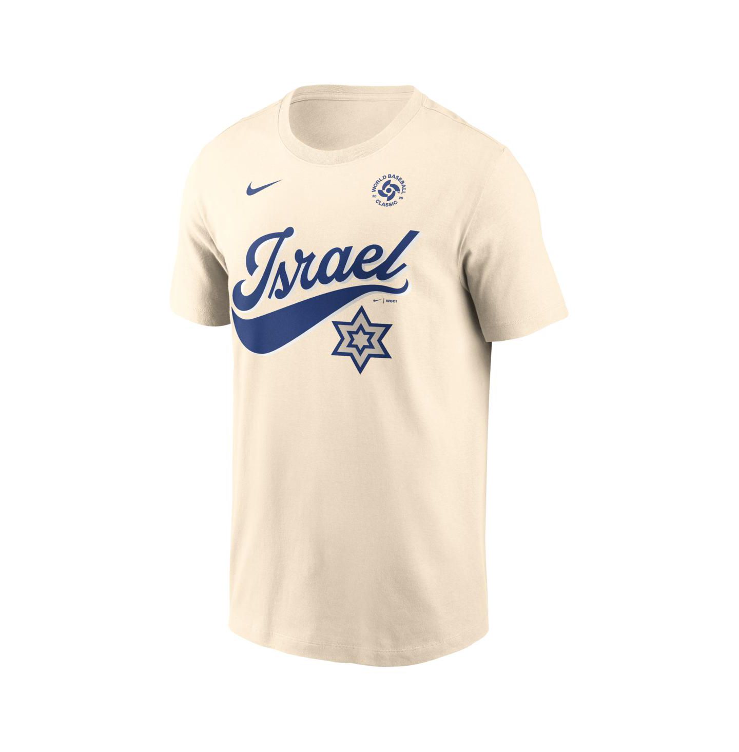 Мужская футболка Nike Cream Israel Baseball 2026 World Baseball Classic Local — фото 3