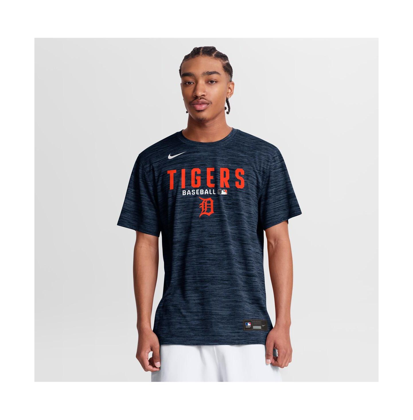 Мужская футболка Nike Navy Detroit Tigers Authentic Collection Velocity Dri-FIT — фото 1