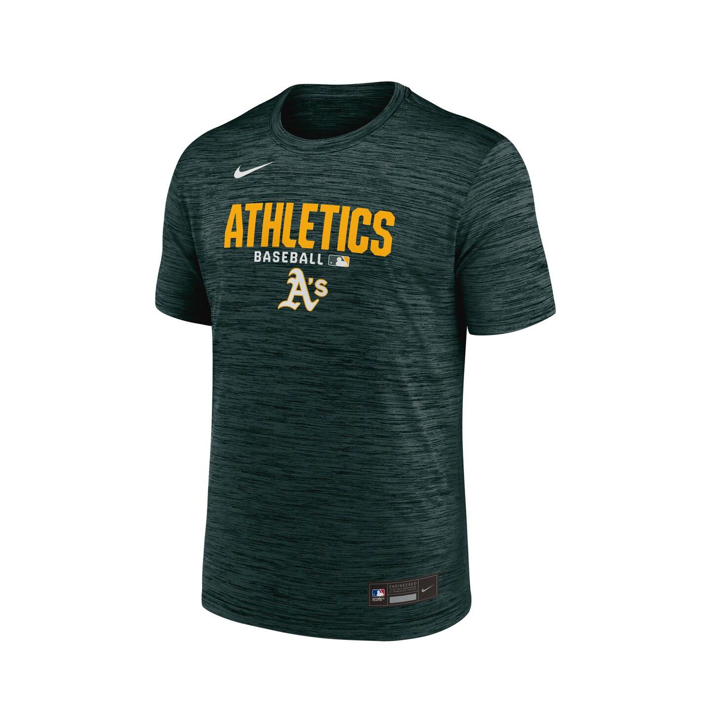 Мужская футболка Nike Green Athletics Authentic Collection Velocity Dri-FIT — фото 2