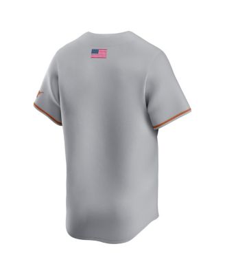 Men's Gray Texas Longhorns Alternate Limited Baseball Jersey