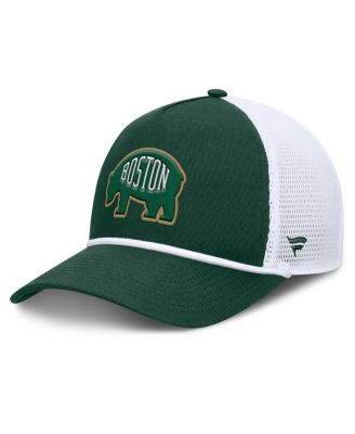 Men's Green/White Boston Bruins Bermuda A-Frame Adjustable Hat
