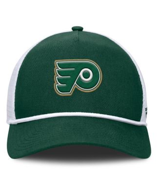 Men's Green/White Philadelphia Flyers Bermuda A-Frame Adjustable Hat