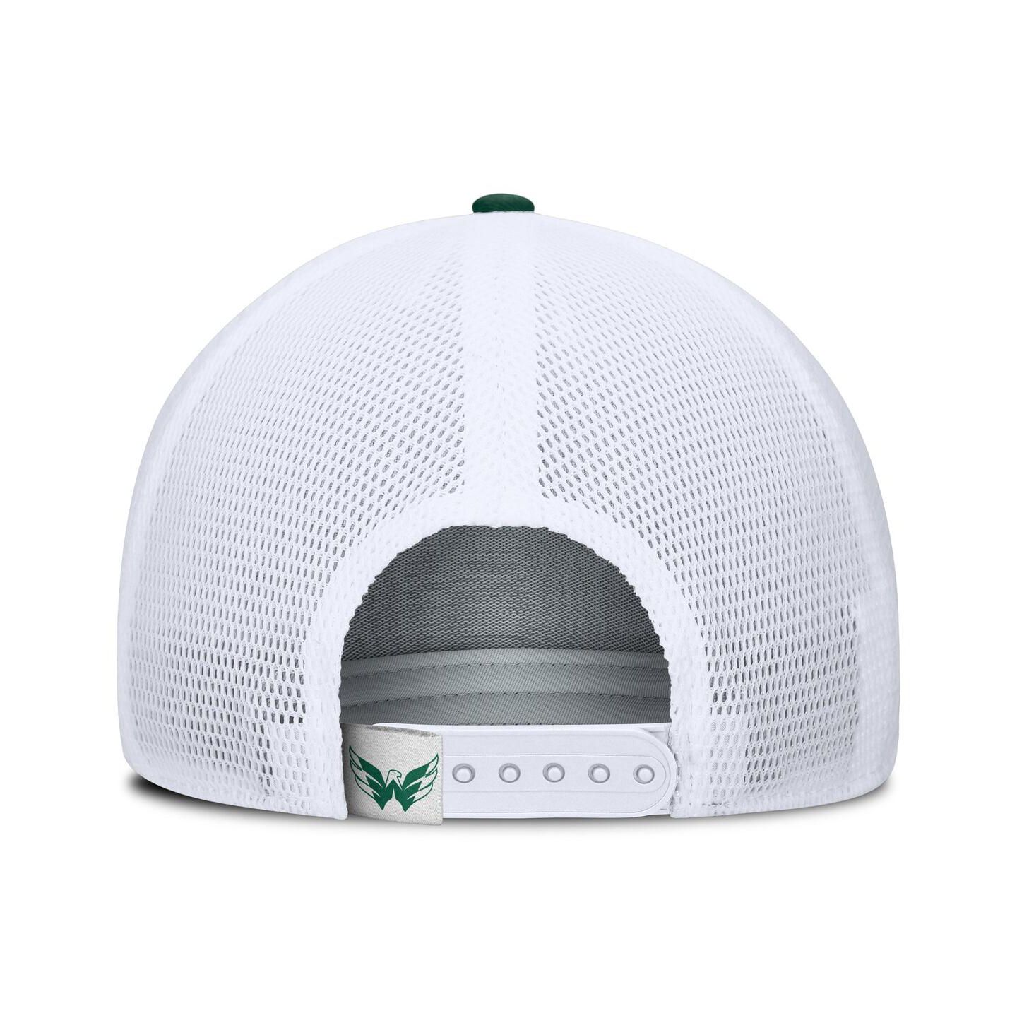 Мужская кепка Fanatics Green/White Washington Capitals Bermuda A-Frame Adjustable Hat — фото 2